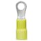 Panduit Ring Terminal, #6 Stud Size, 10 AWG, 300 V, Vinyl Insulated, Yellow, 500 PK PV10-6RX-D - alternate 1